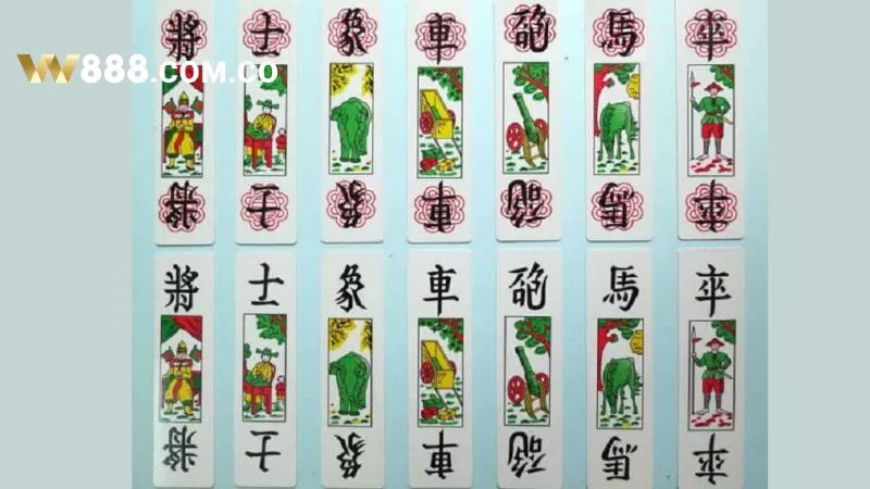 Hình ảnh minh họa bộ bài tam cúc đầy đủ