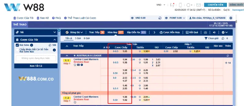 Kèo chấp Châu Á