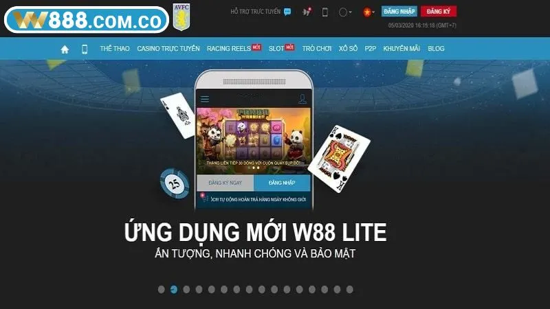 Kết nối internet ổn định khi cài đặt ứng dụng W88