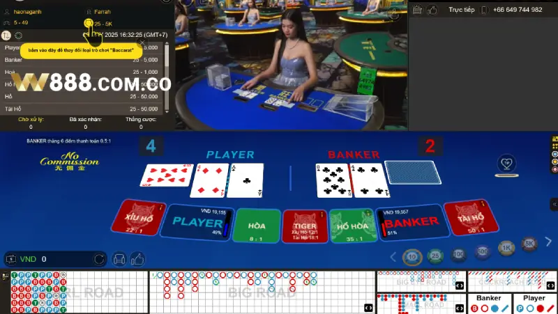 Luật chơi baccarat rút thêm bài