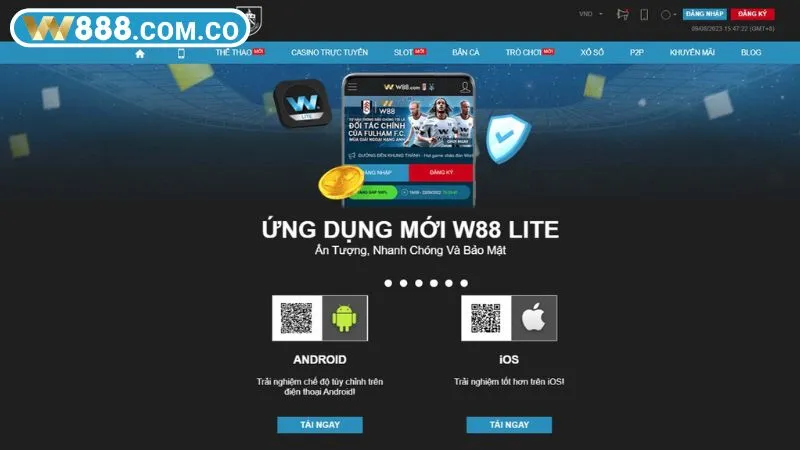 Tải app W88 dễ dàng cho hệ điều hành iOS