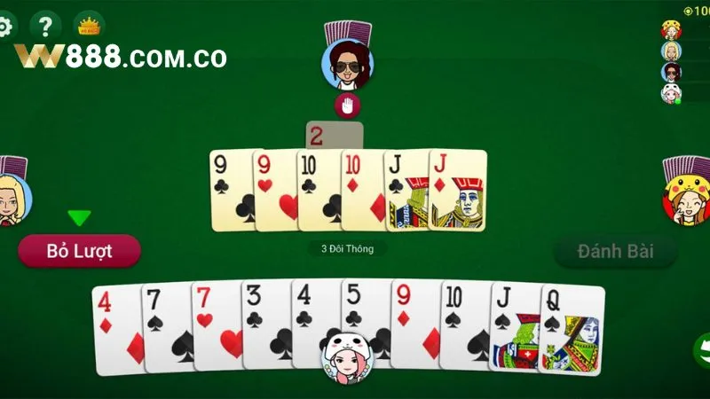 Tổ hợp các lá xuất hiện trong game