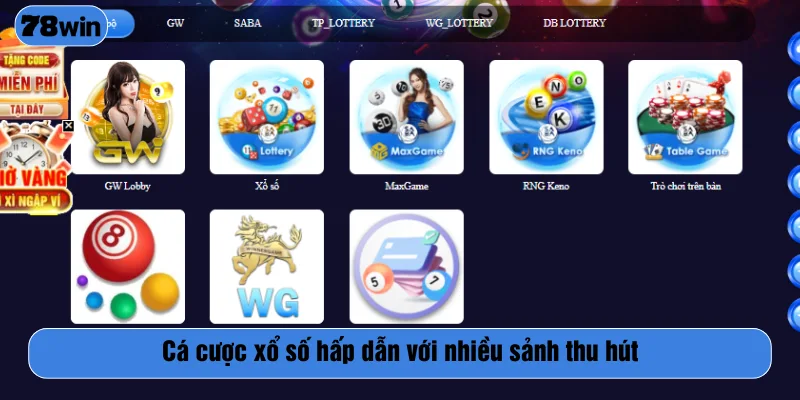 Cược xổ số với đa dạng sự lựa chọn