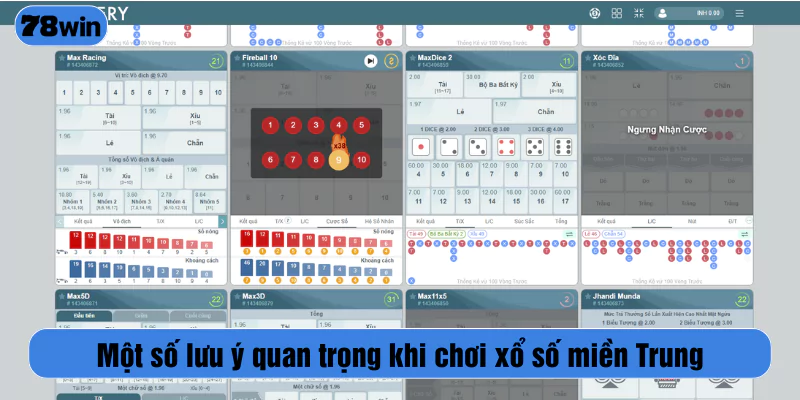 Một số lưu ý quan trọng khi chơi xổ số miền Trung
