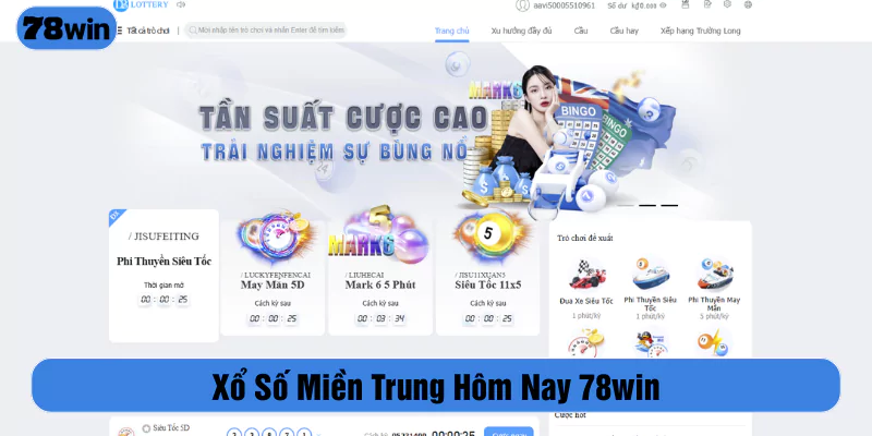 Xổ số miền Trung hôm nay 78win